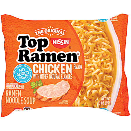 Nissin 3 oz Top Ramen Chicken Flavor Noodle Soup