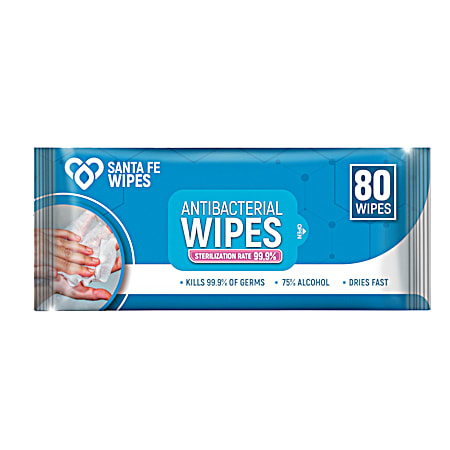 Antibacterial Wipes - 80 ct
