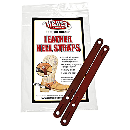 Weaver Leather Latigo Leather Heel Straps - 2 Pk