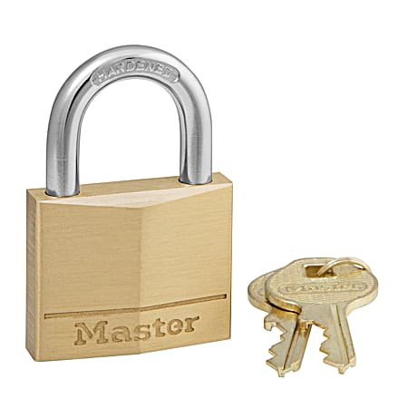 Master Lock 1-3/16 In. Solid Brass Padlock