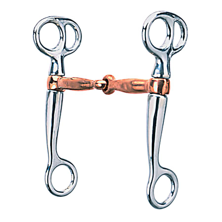 5 in Chrome Plated/Copper Mouth Tom Thumb Bit