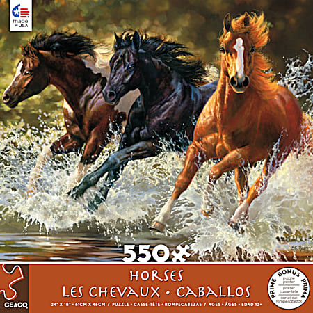 Horses Puzzle - 550 Pc. Assorted