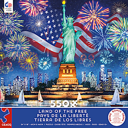 Land of the Free Puzzle - 550 Pc. Assorted
