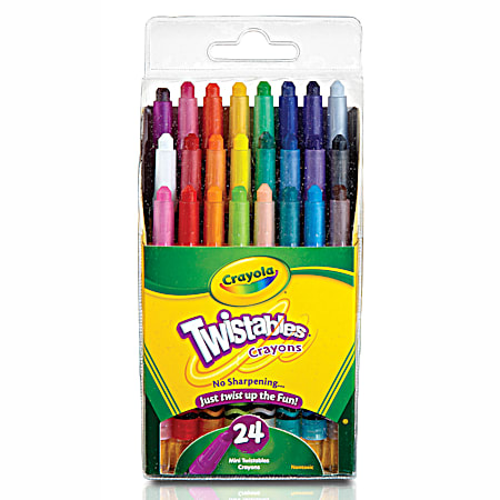 Crayola Mini Twistables Crayons - 24 Ct