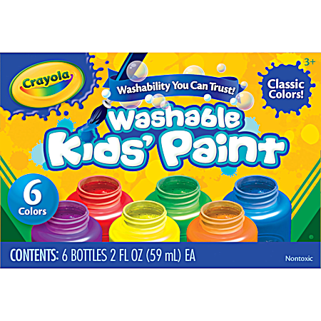 Washable Kids Paint - 6 Ct