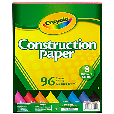 Crayola Construction Paper - 96 Ct