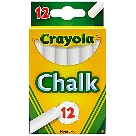 White Children's Chalk - 12 Ct