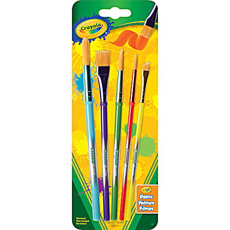 Arts and Crafts Brushes - 5 Ct