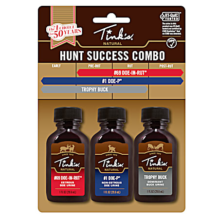 Natural Hunt Success 3-Pack Scent Kit
