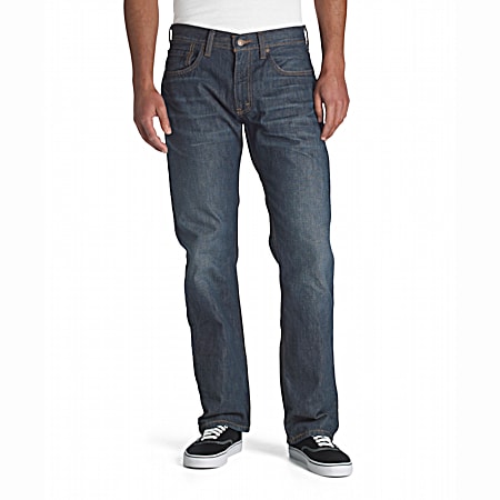 Men's Relaxed Straight Fit Denim Jeans