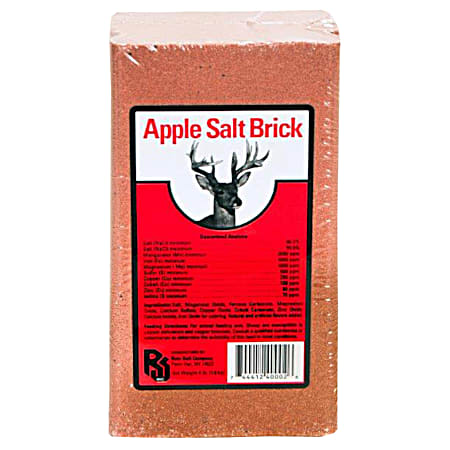 Apple 4 lb Deer Salt/Mineral Block