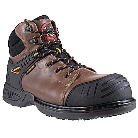 Men's Brown Maverick Comp Safety Toe Hiker Boots