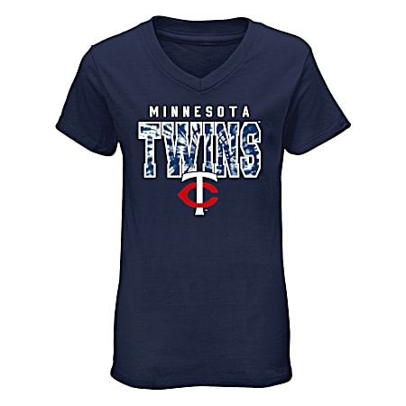 Youth Minnesota Twins Navy Cotton Short Sleeve Tee