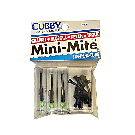 Mini-Mite Jig & Tail Pack - Green/Black