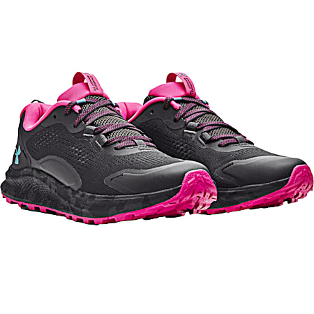 Women's Charged Bandit Trail Grey/Pink Running Shoes