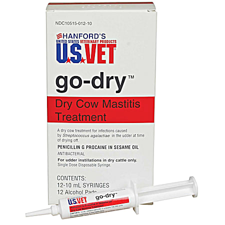 Go-Dry Mastitis Treatment - 12 Ct