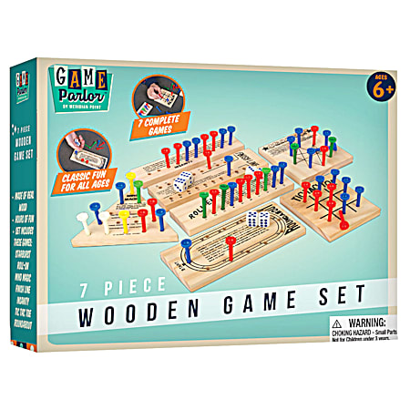 7 Piece Wooden Game Set