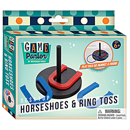 Desktop Horseshoes & Ring Toss Game