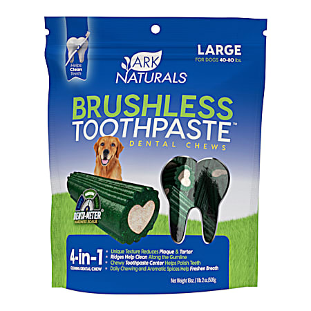 Large Brushless Toothpaste Dental Chews for Dogs