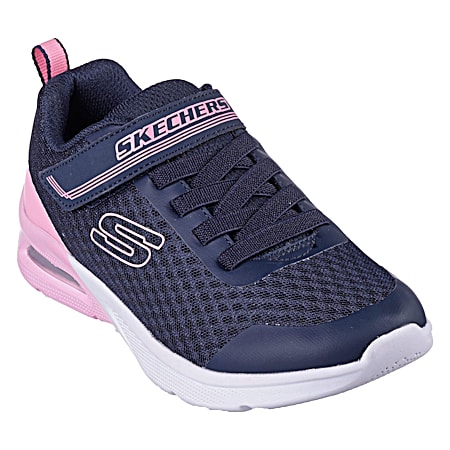 Girls' Navy Microspec Max Epic Brights Shoes