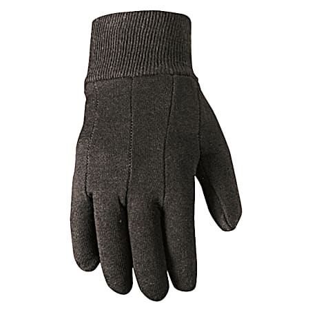 Wells Lamont Adult All Purpose Brown Work Jersey Gloves