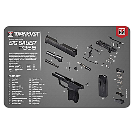 Tekmat - Sig P365 - Gun Cleaning Mat