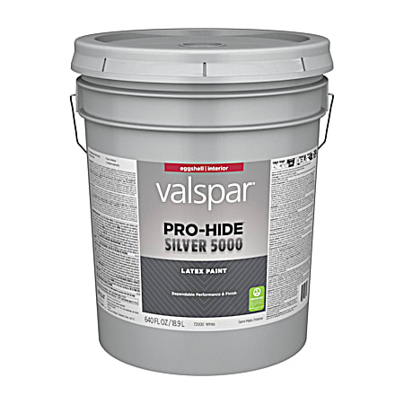 Pro-Hide Silver 5000 5 gal White Interior Eggshell Paint