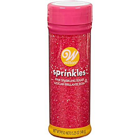 5.25 oz Pink Sparkling Sugar Sprinkles