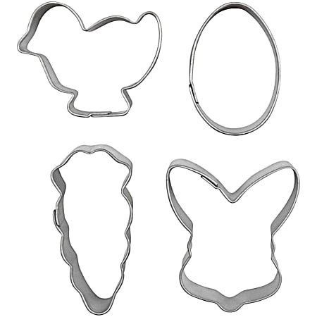 Mini Easter Shaped Cookie Cutters Set - 4 Pk