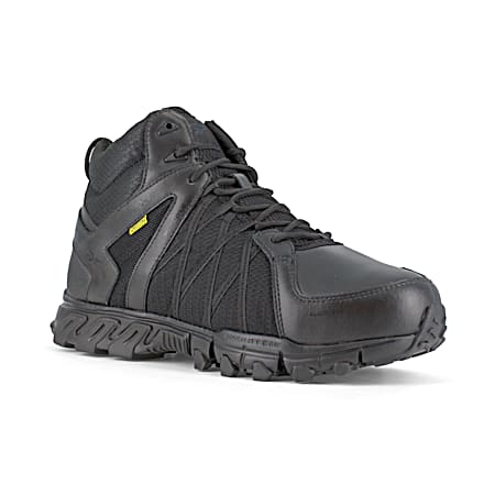 Men's Black Trailgrip Work Alloy Toe Waterproof Met Guard Boots