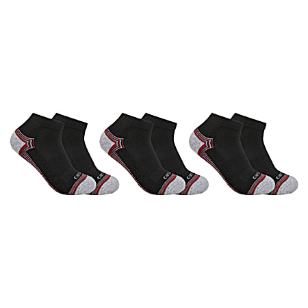 Ladies' Force Performance Black Low Cut Socks