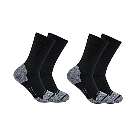 Adult Force Steel Toe Crew Socks - 2 Pk