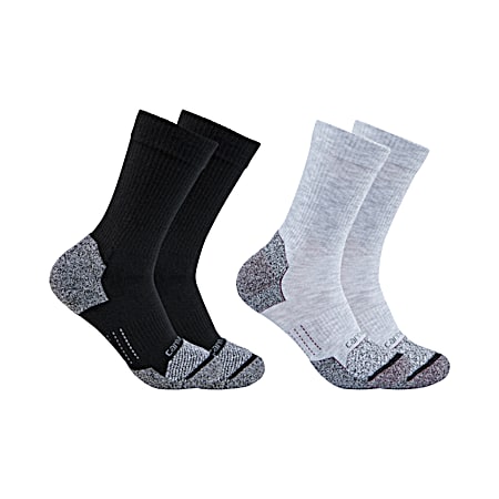 Adult Force Steel Toe Crew Socks - Assorted, 2 Pk