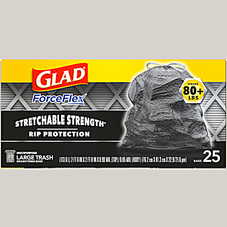 30 gal ForceFlex Trash Bags - 25 ct
