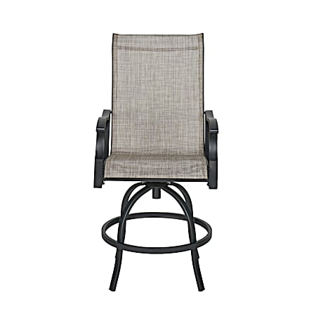 Sheridan Brown High Dining Swivel Chairs - Set of 2