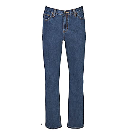 Women's Medium Wash Fleece Lined Jeans