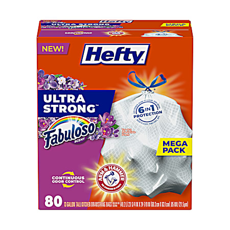 13 Gal. Ultra-Strong Fabuloso Trash Bags - 80 ct