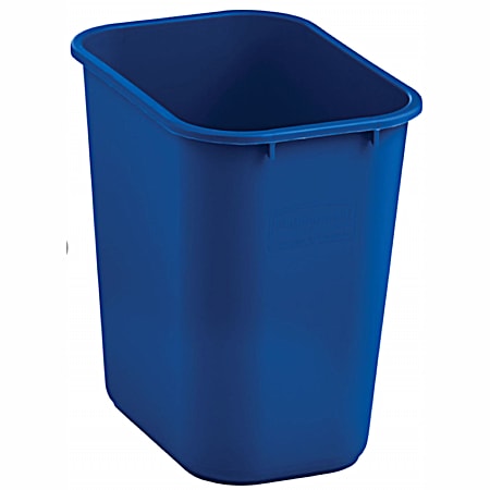 6.4 gal Blue Under Counter Wastebasket