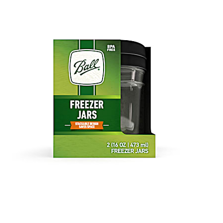 16 oz Pint Freezer Jars - 2 pk