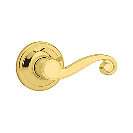 Lido Hall/Closet Lever - Polished Brass