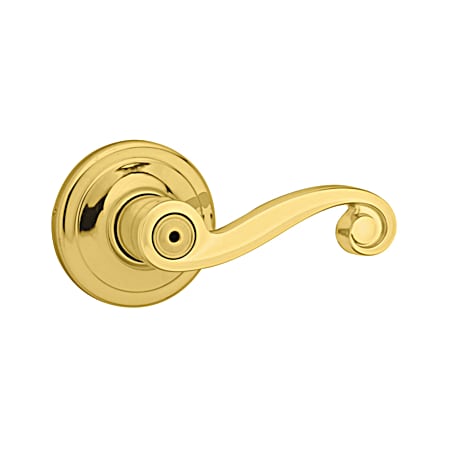 Lido Bedroom/Bath Lever - Polished Brass