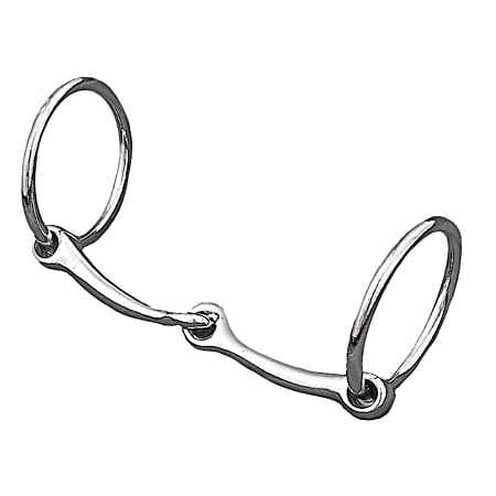 5 in Nickel Plated w/ Malleable Iron Ring Snaffle Bit
