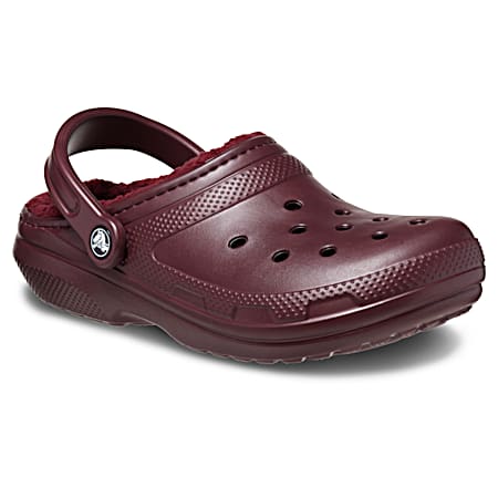 Women's Classic Lined Dark Cherry Red Clogs