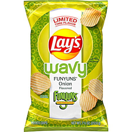 7.5 oz Wavy Funyuns Onion Flavored Potato Chips