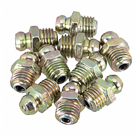 8 mm x 1 Short Grease Fitting - 10 Pk