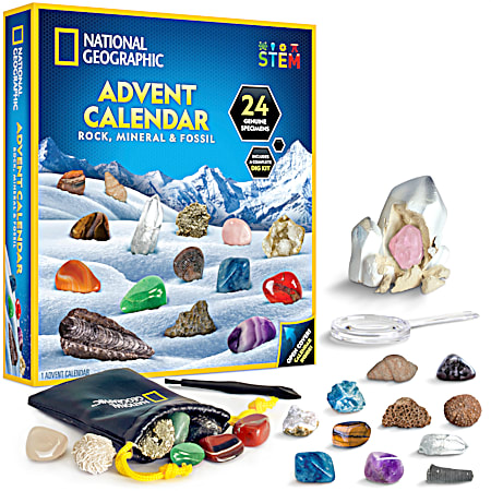 Rock Mineral & Fossil Advent Calendar