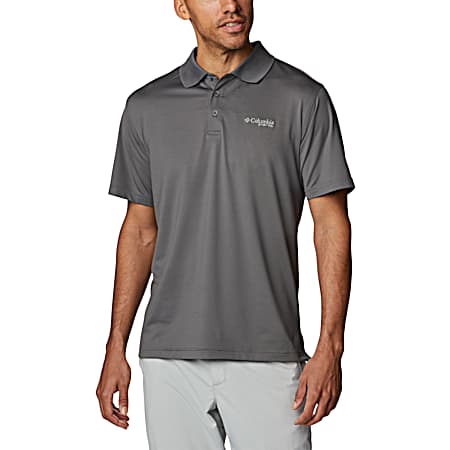Men's City Grey Low Drag Offshore Short Sleeve Polo