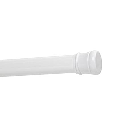 40 In. White Tension Shower Rod
