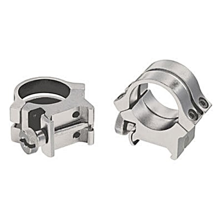 Quad Lock Detachable Rings - 1 In. High Silver