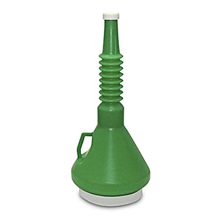 1.5 qt Green Double Capped Funnel